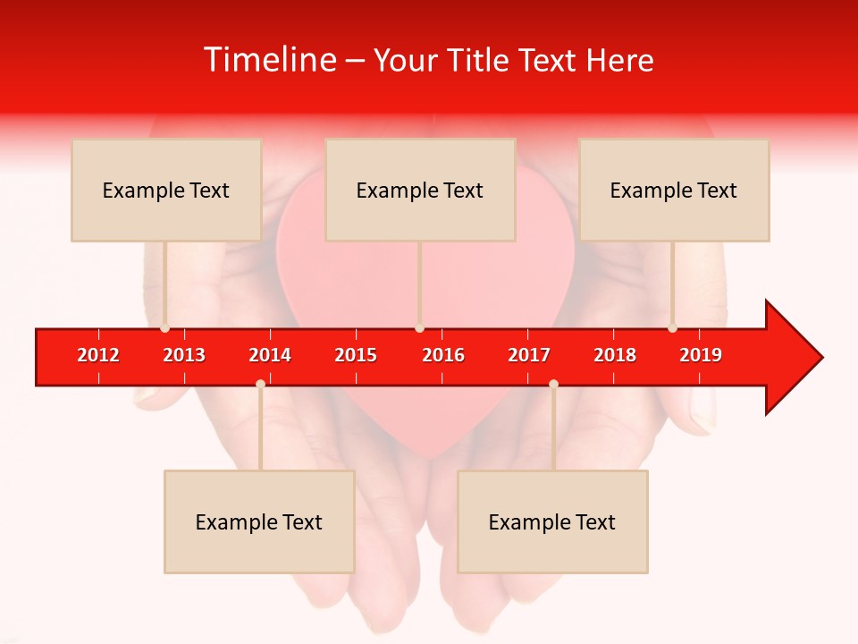 White Love Palm PowerPoint Template
