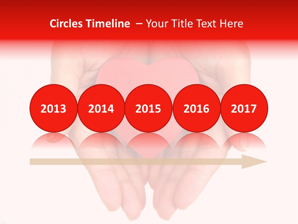 White Love Palm PowerPoint Template