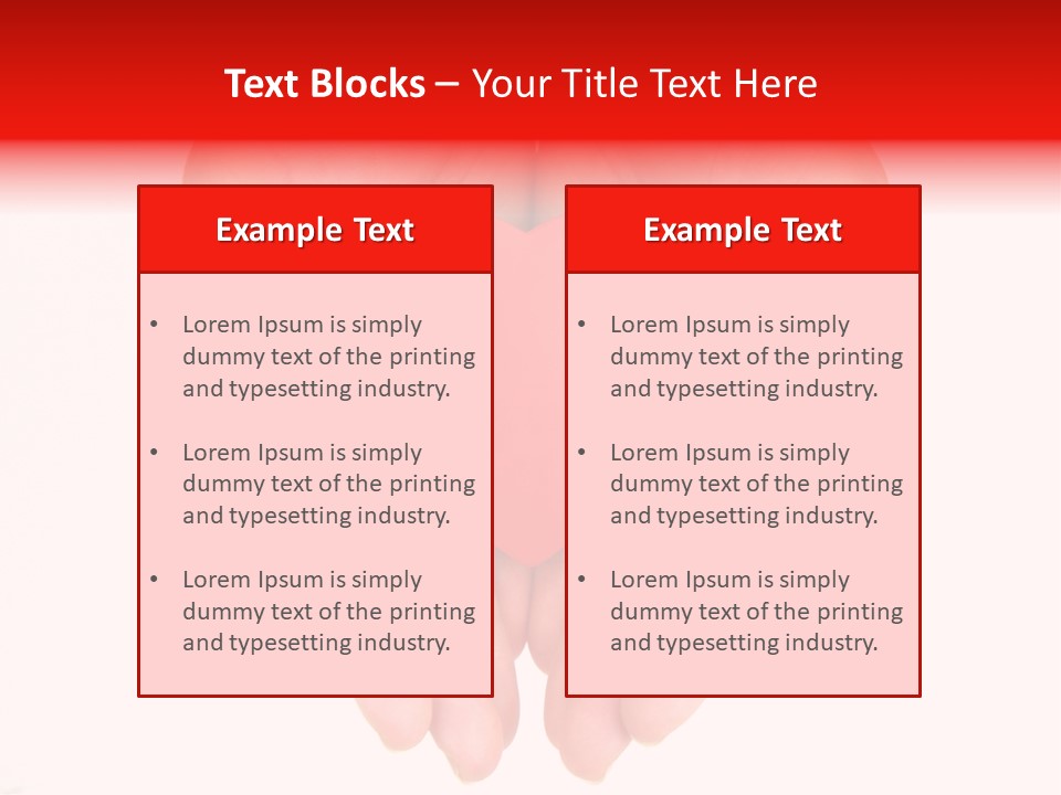White Love Palm PowerPoint Template