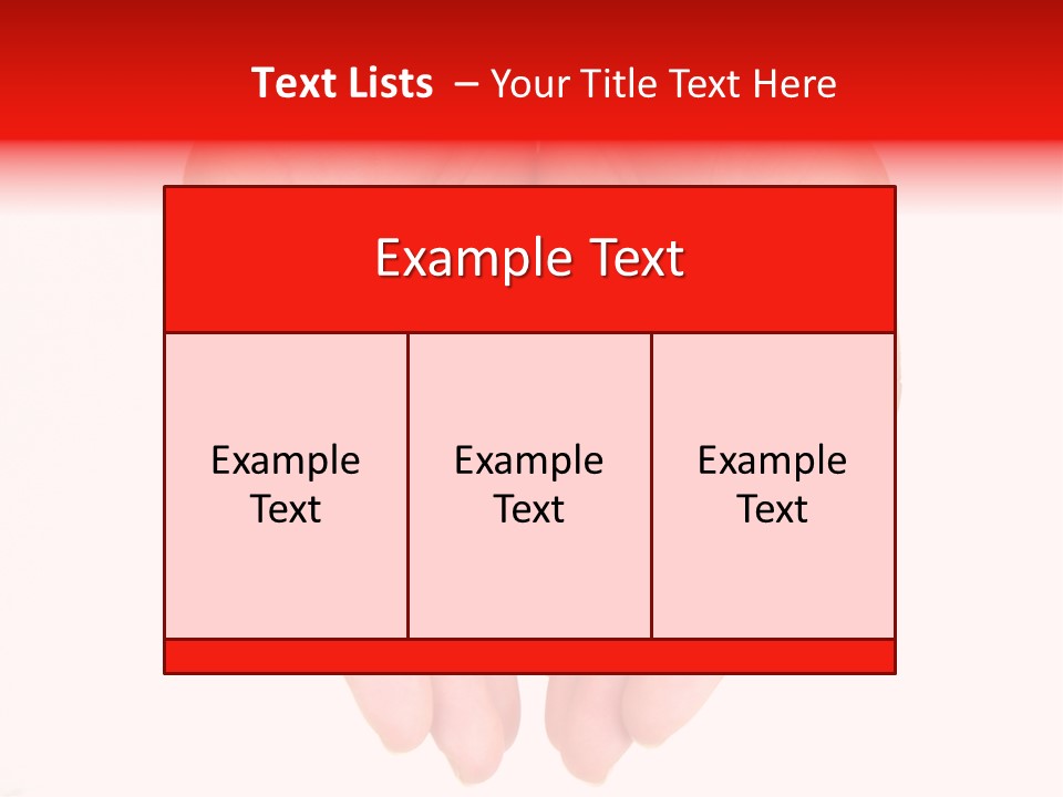 White Love Palm PowerPoint Template