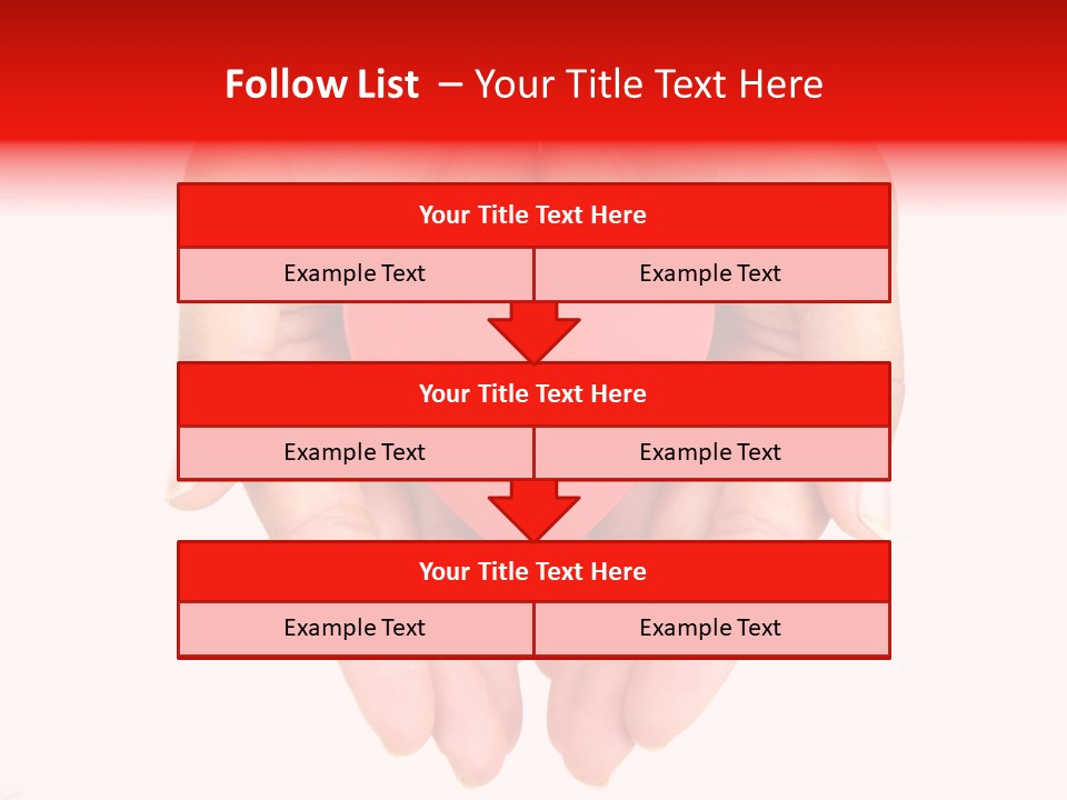 White Love Palm PowerPoint Template