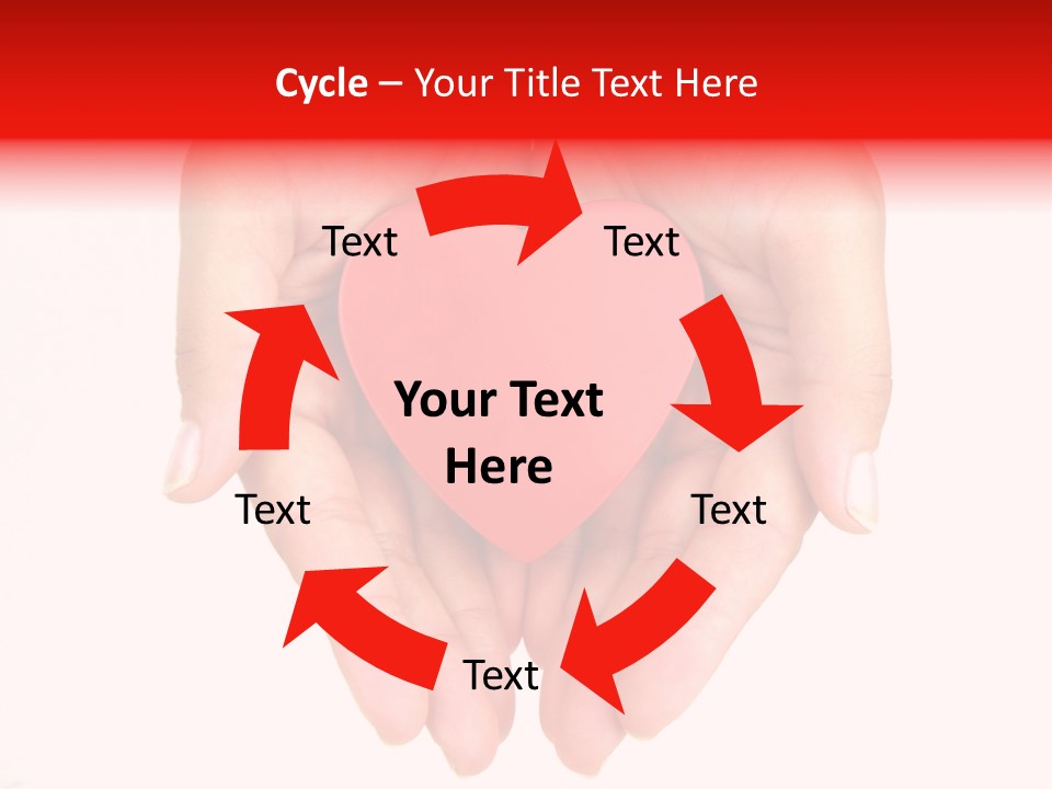 White Love Palm PowerPoint Template