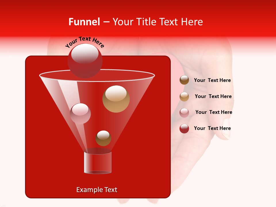 White Love Palm PowerPoint Template