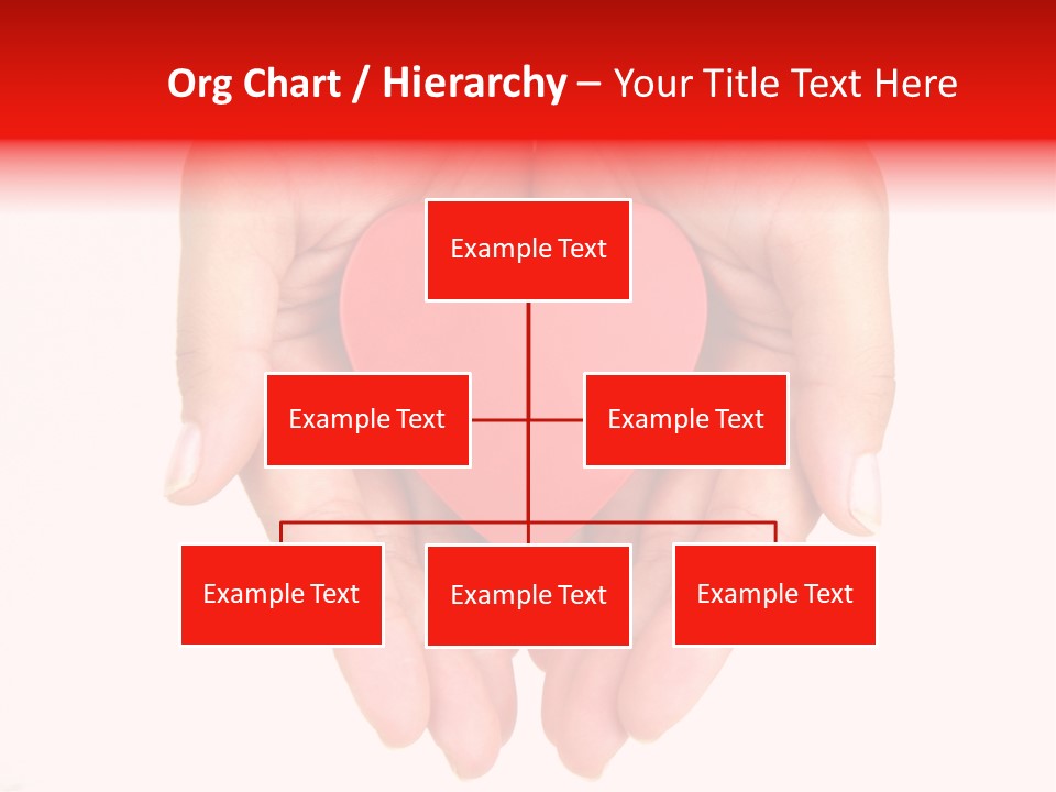 White Love Palm PowerPoint Template