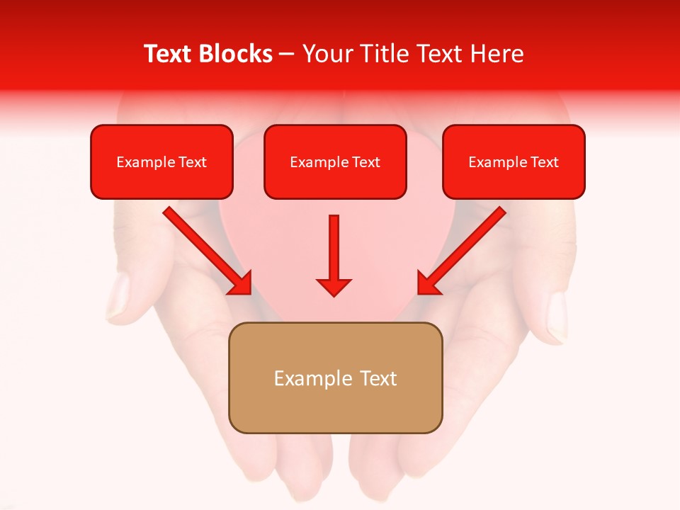 White Love Palm PowerPoint Template
