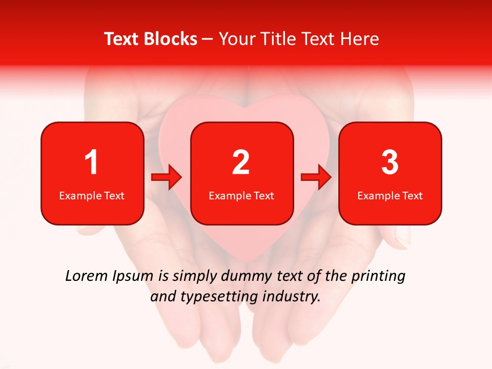 White Love Palm PowerPoint Template