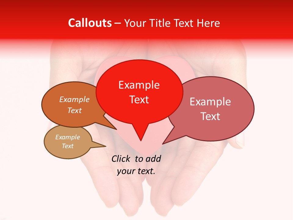 White Love Palm PowerPoint Template