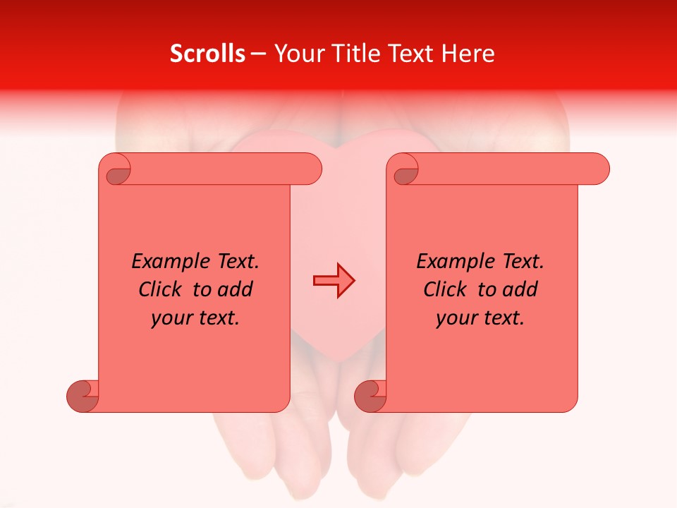 White Love Palm PowerPoint Template