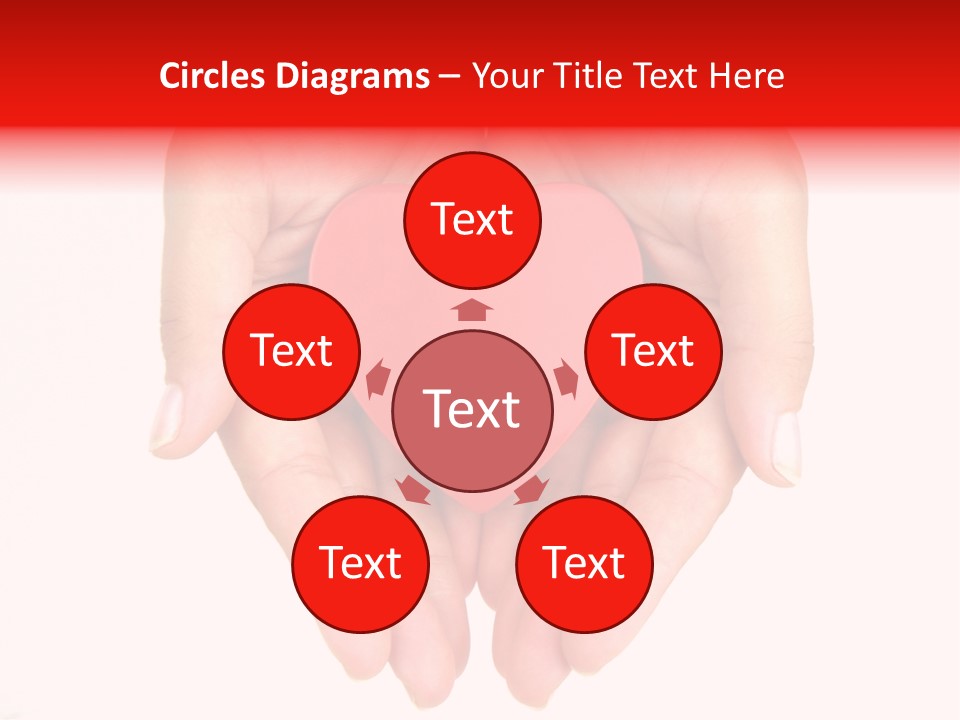 White Love Palm PowerPoint Template