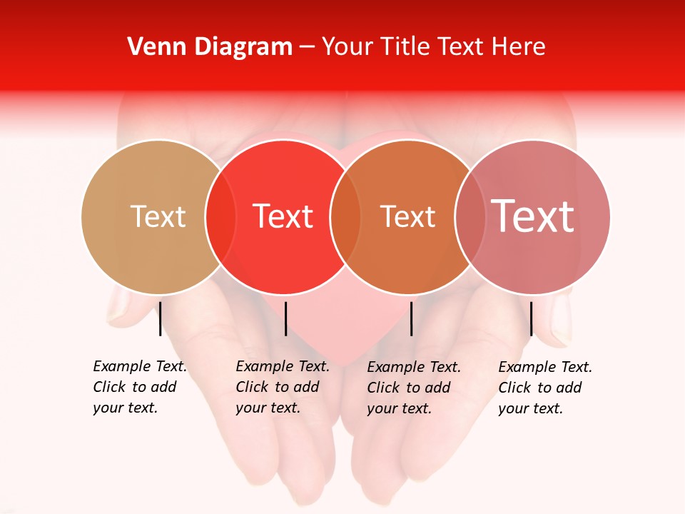 White Love Palm PowerPoint Template