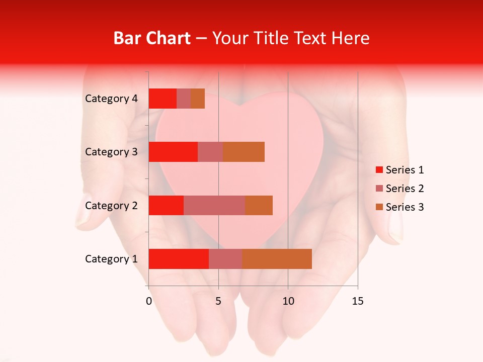 White Love Palm PowerPoint Template