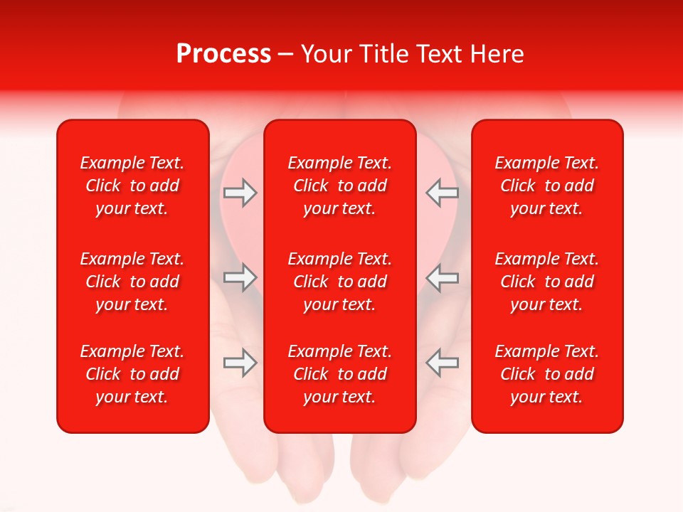 White Love Palm PowerPoint Template