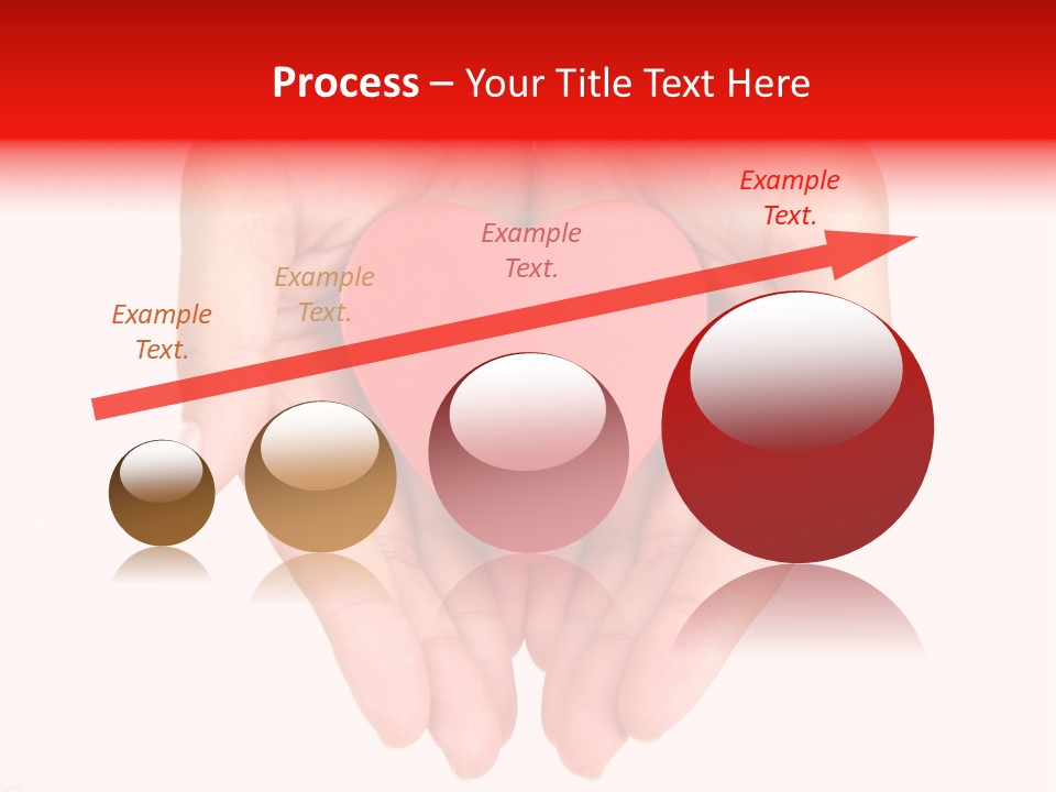 White Love Palm PowerPoint Template