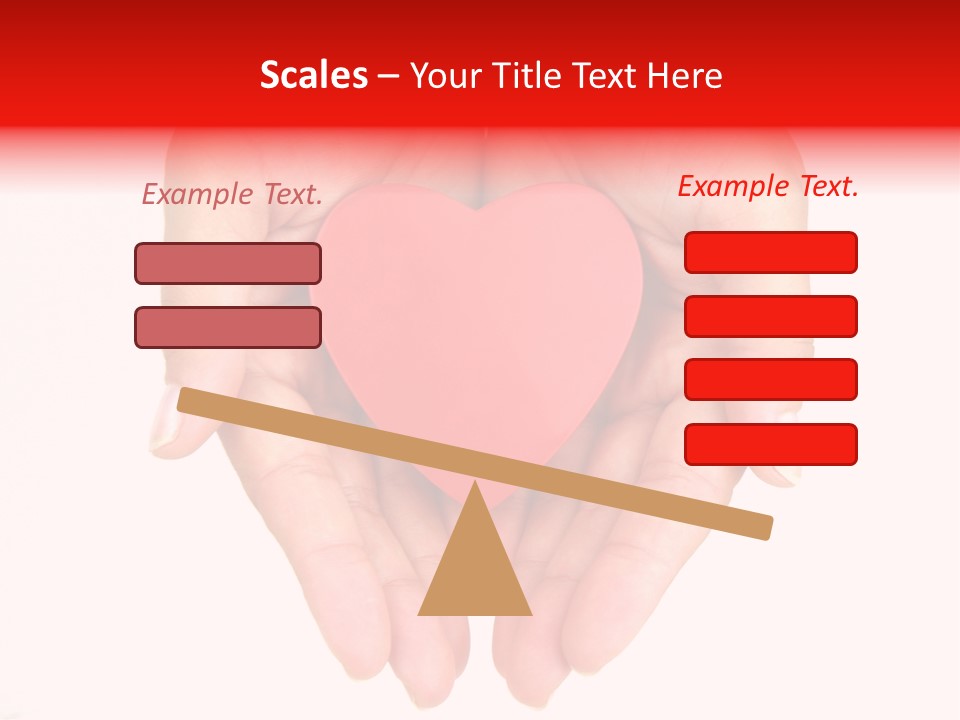 White Love Palm PowerPoint Template