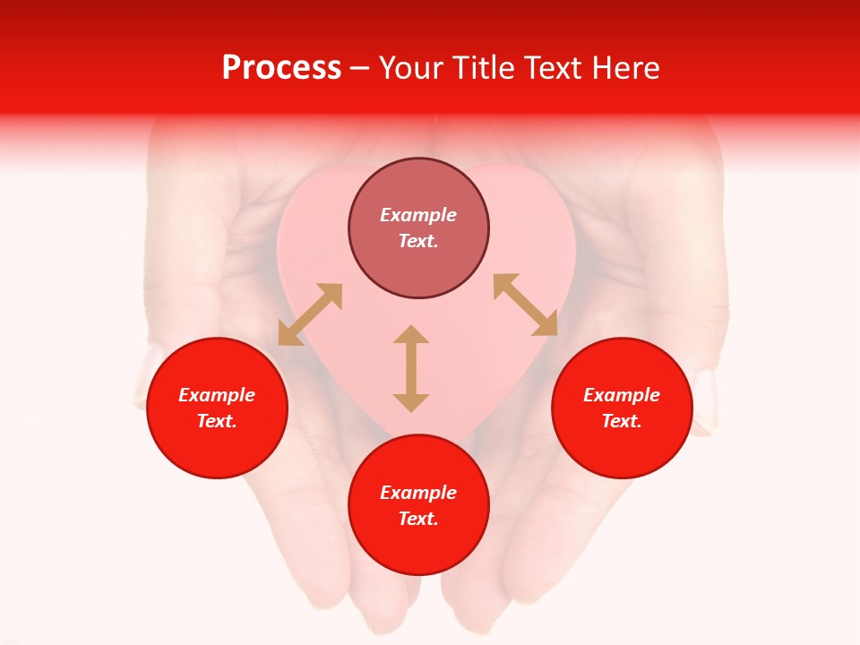 White Love Palm PowerPoint Template