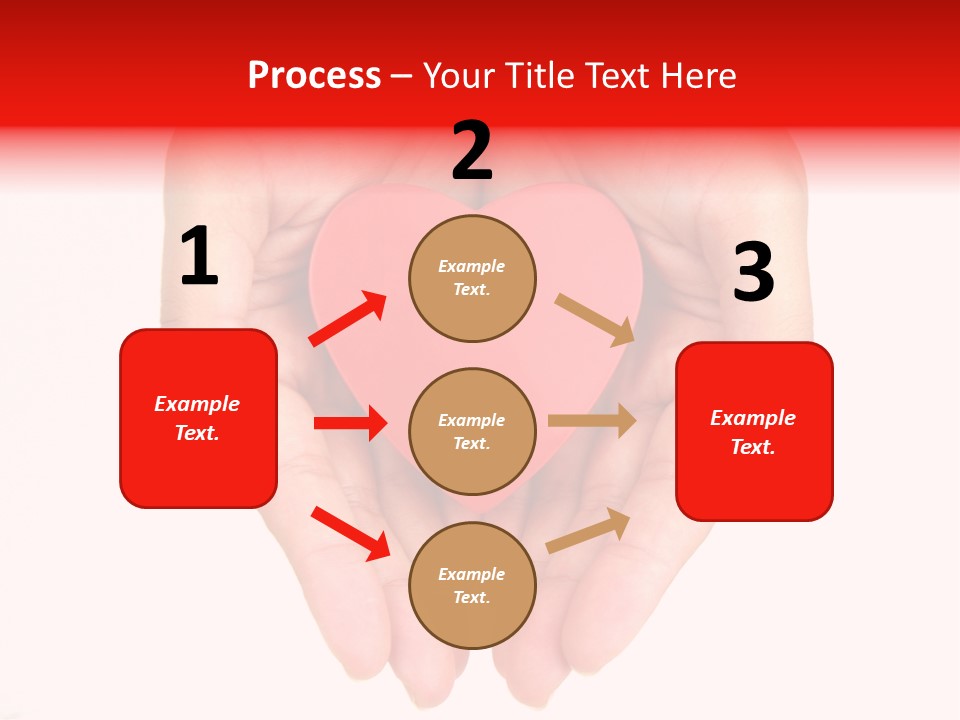 White Love Palm PowerPoint Template