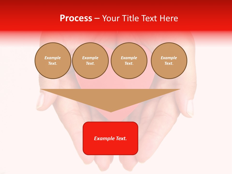 White Love Palm PowerPoint Template