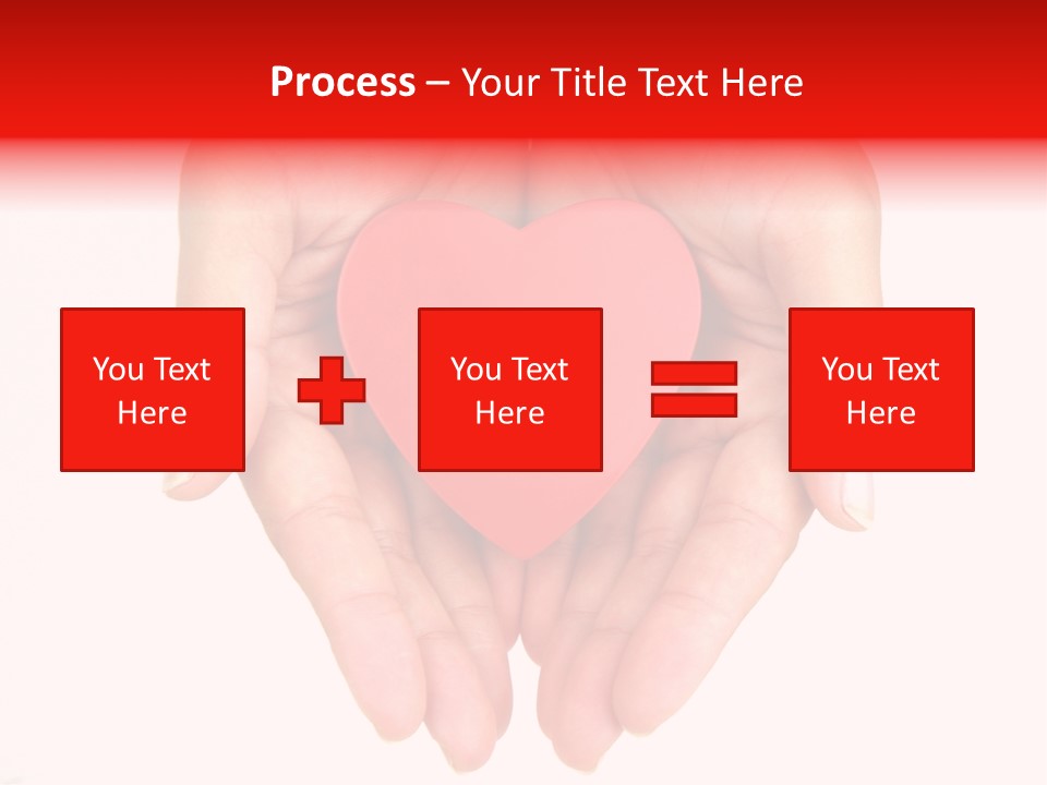 White Love Palm PowerPoint Template