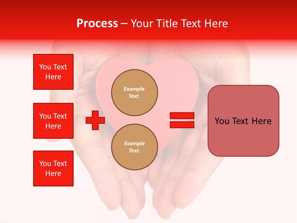White Love Palm PowerPoint Template