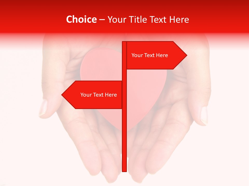 White Love Palm PowerPoint Template