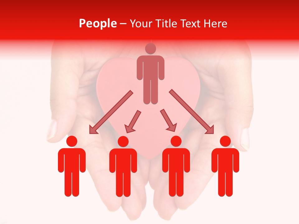 White Love Palm PowerPoint Template