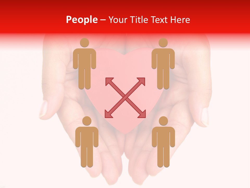 White Love Palm PowerPoint Template