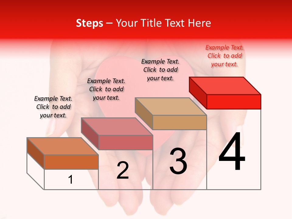 White Love Palm PowerPoint Template