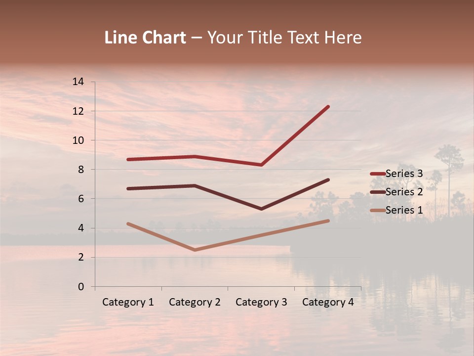 Water Reflections Red Pine PowerPoint Template