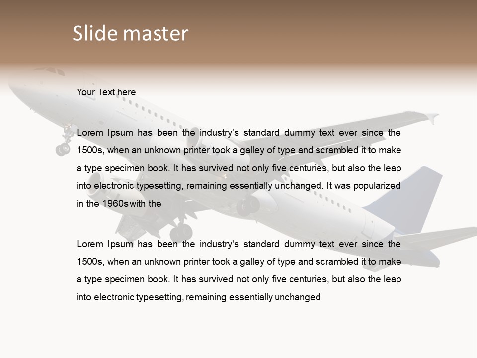 Travel Air Landing PowerPoint Template