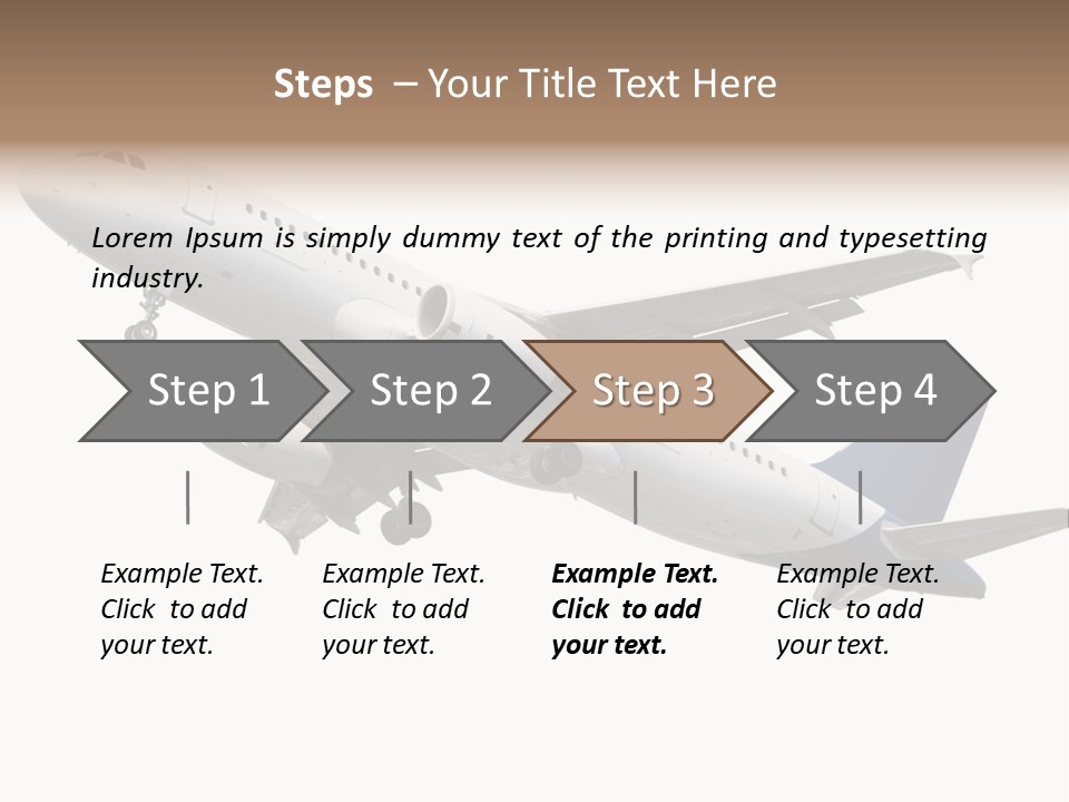 Travel Air Landing PowerPoint Template