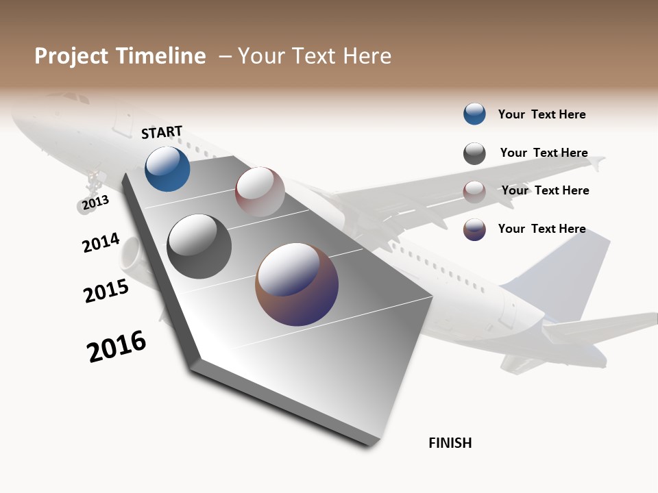 Travel Air Landing PowerPoint Template