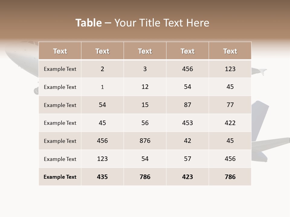 Travel Air Landing PowerPoint Template