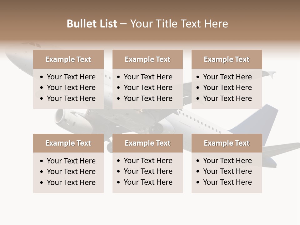 Travel Air Landing PowerPoint Template
