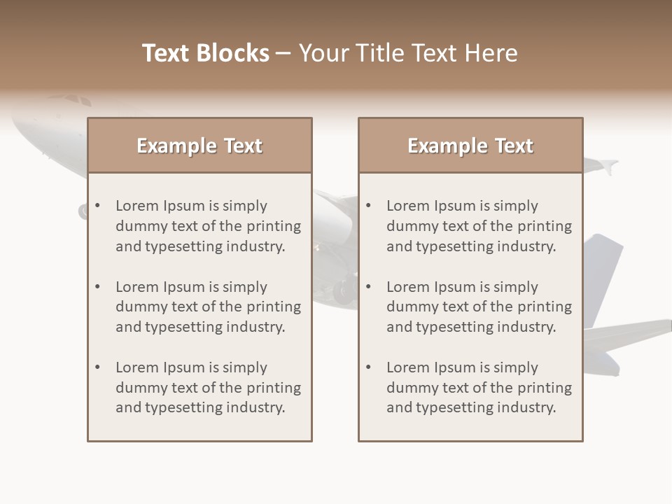 Travel Air Landing PowerPoint Template