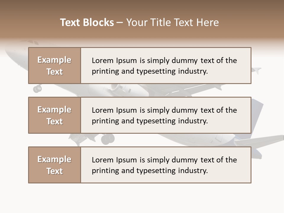 Travel Air Landing PowerPoint Template