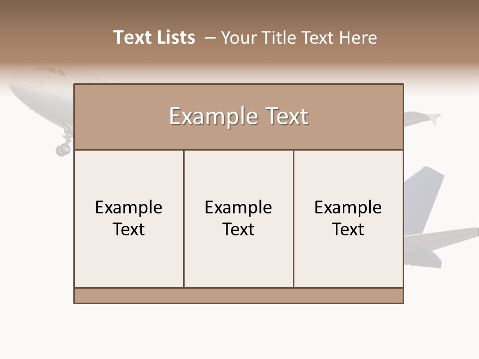 Travel Air Landing PowerPoint Template