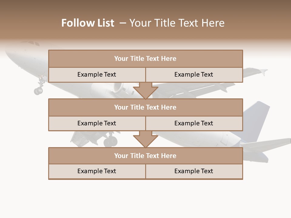 Travel Air Landing PowerPoint Template