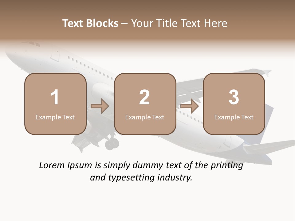 Travel Air Landing PowerPoint Template
