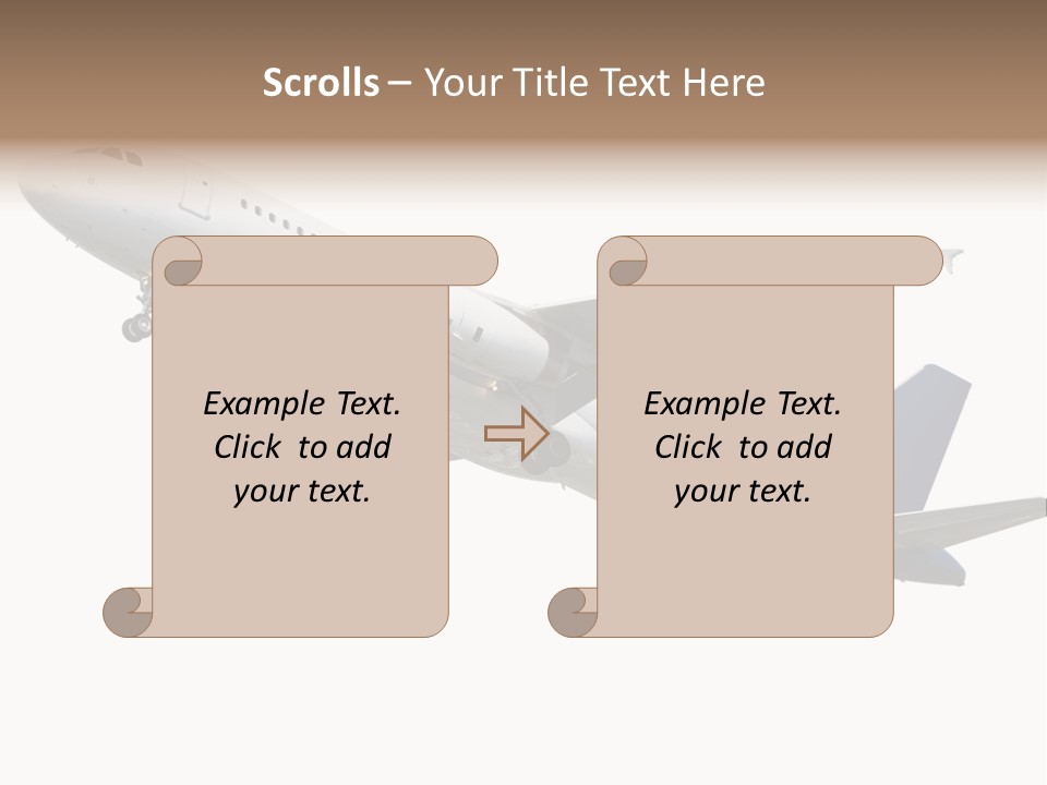 Travel Air Landing PowerPoint Template