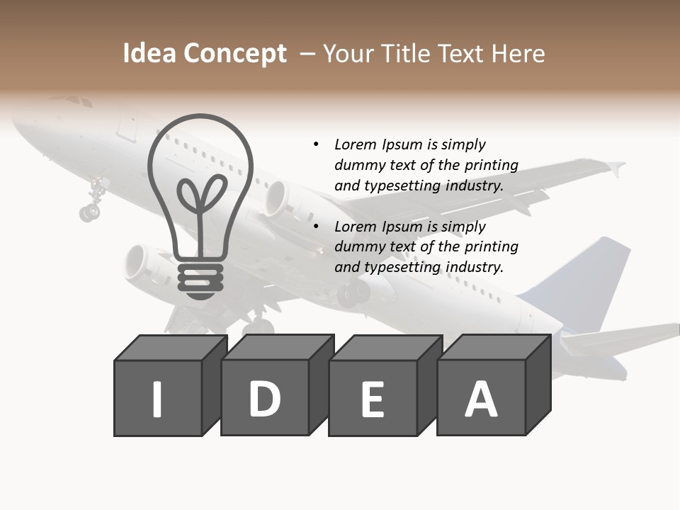 Travel Air Landing PowerPoint Template