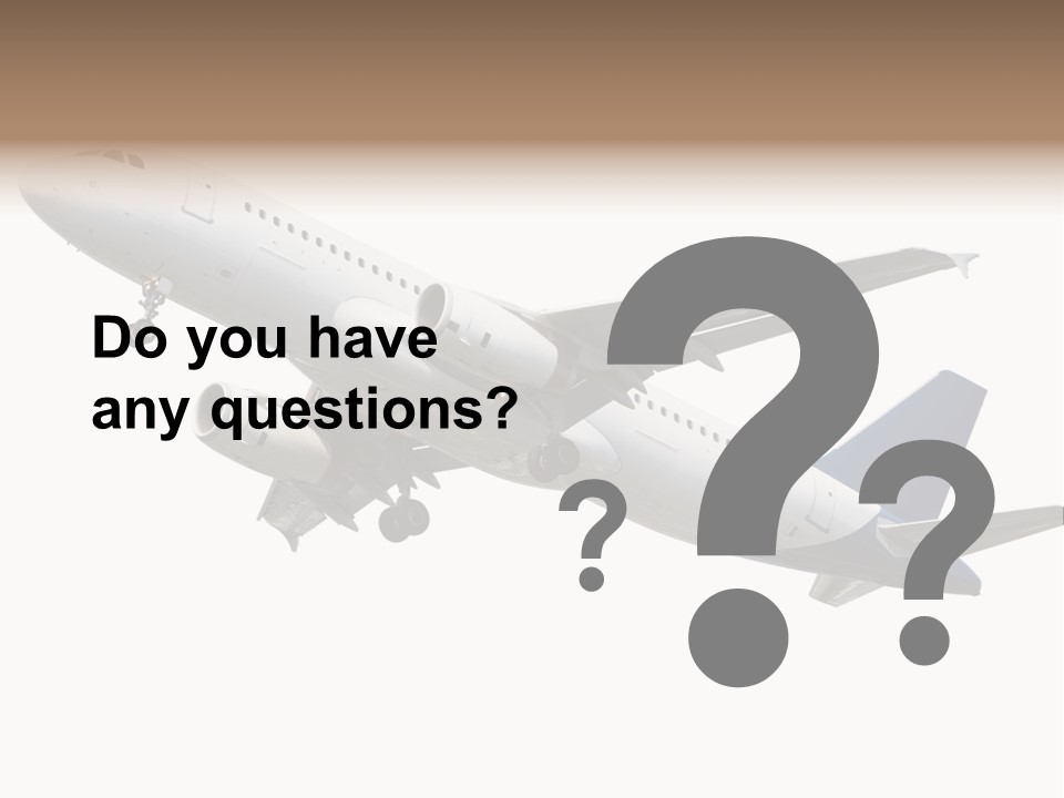 Travel Air Landing PowerPoint Template