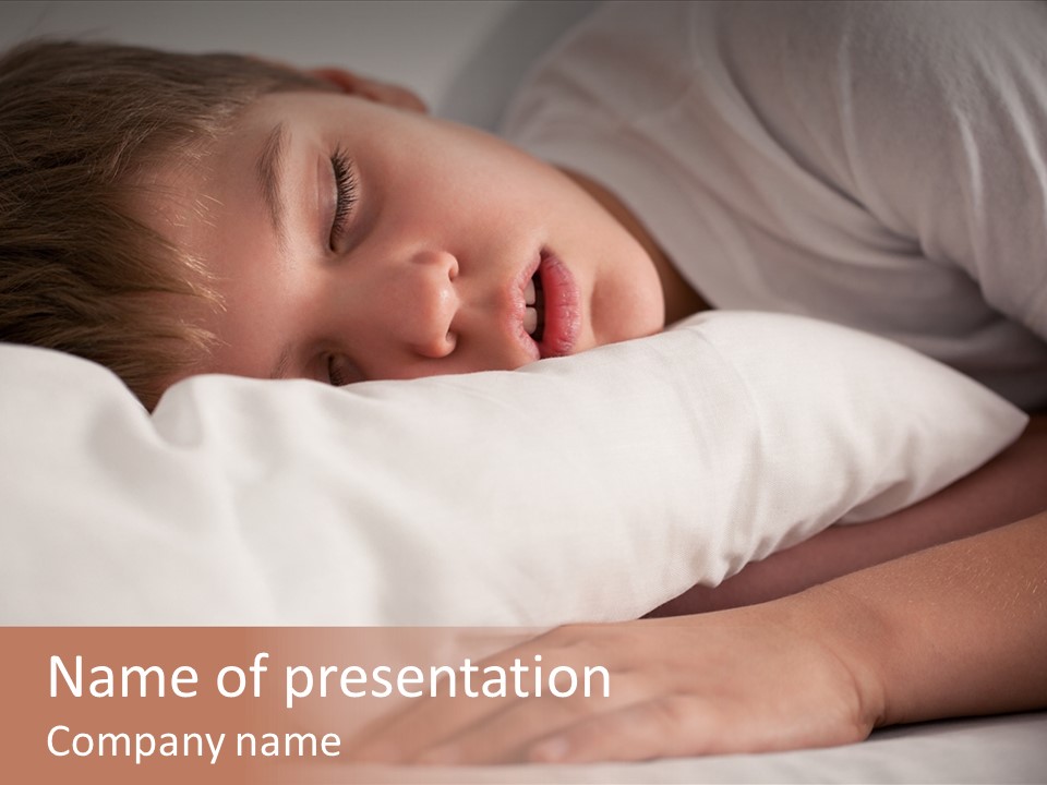 Space Resting White PowerPoint Template