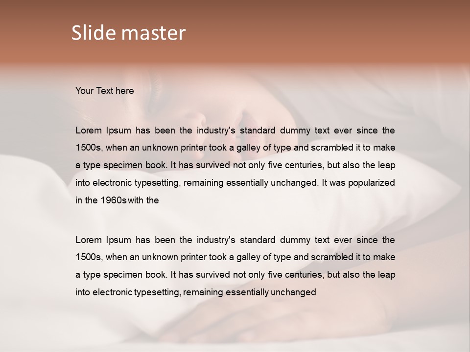 Space Resting White PowerPoint Template