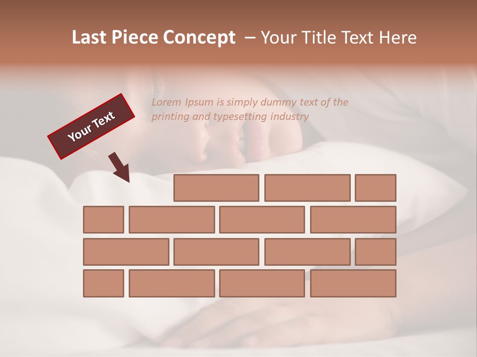 Space Resting White PowerPoint Template