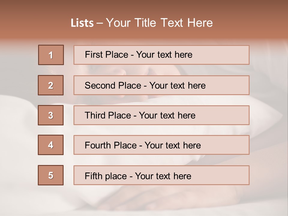 Space Resting White PowerPoint Template