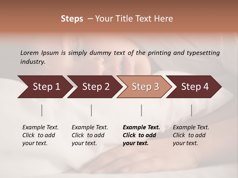 Space Resting White PowerPoint Template
