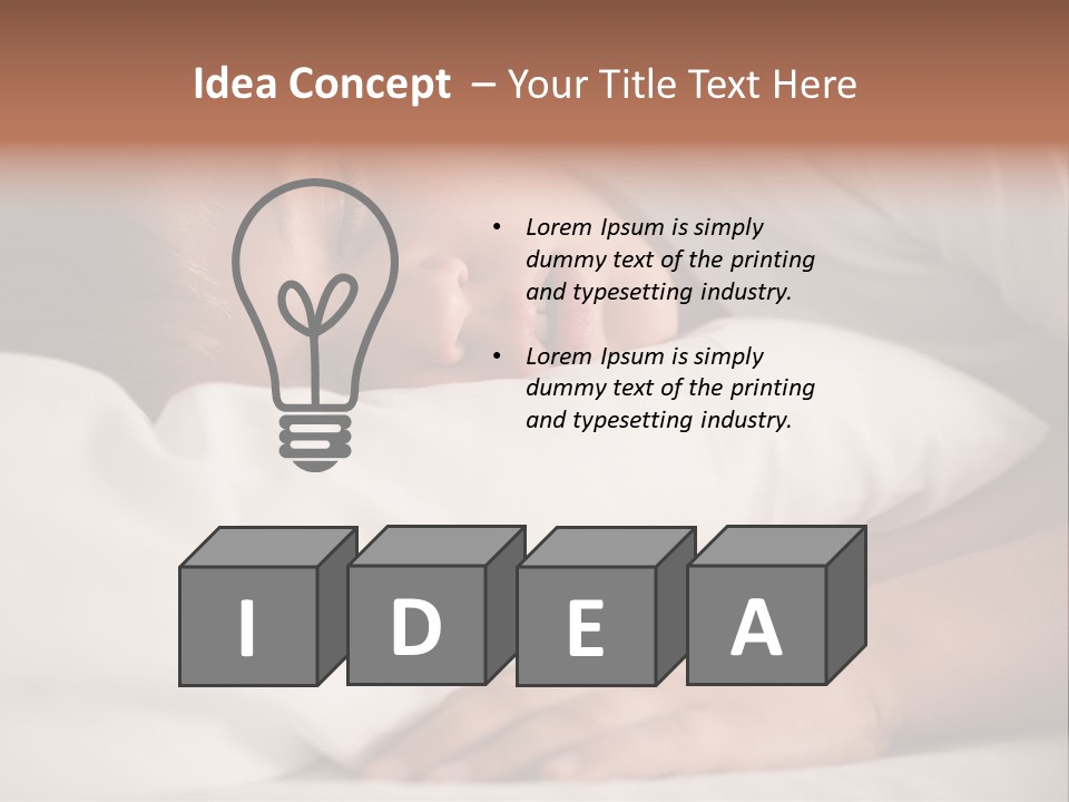 Space Resting White PowerPoint Template