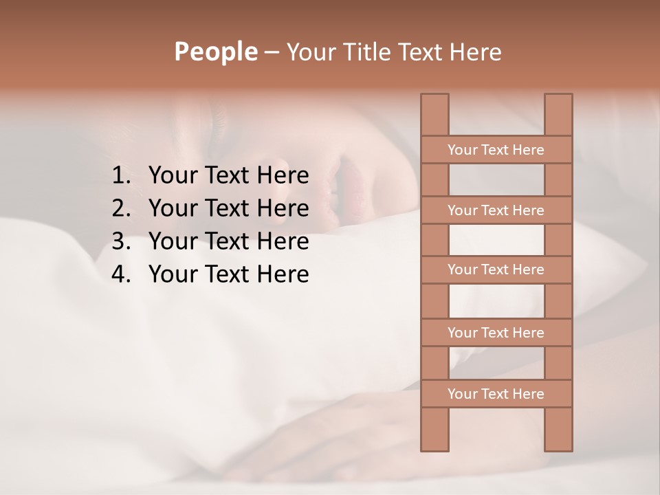 Space Resting White PowerPoint Template