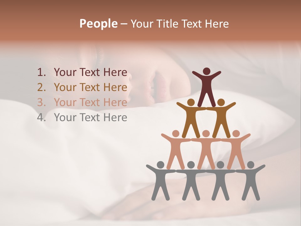 Space Resting White PowerPoint Template