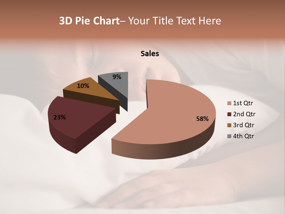 Space Resting White PowerPoint Template